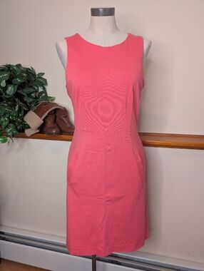 Banana Republic Mad Men Collection Coral Sheath Dress Size 10
